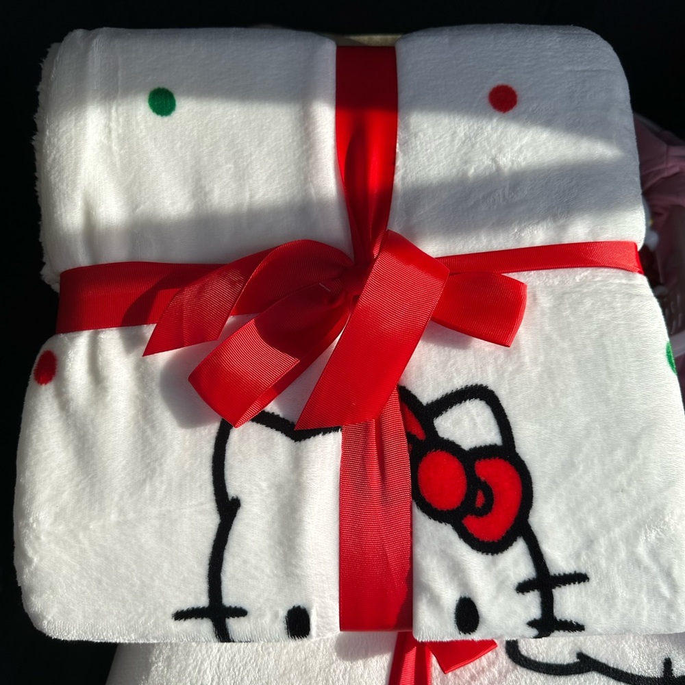 Hello kitty Christmas Sherpa blanket